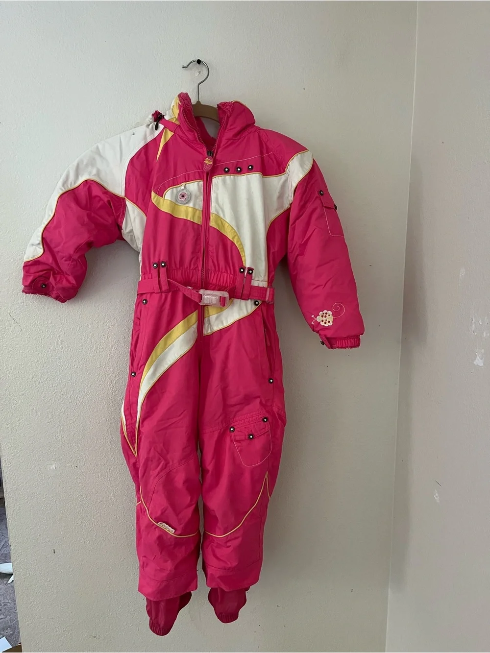 Obermeyer Pink and Yellow Girls' Ski Jacket